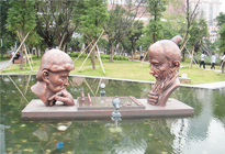 广州宏城广场城市运动雕塑